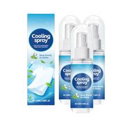 Summer Cooling Mist, spray de enfriamiento para climas cálidos, spray de enfriamiento para la cara y el cuerpo, spray de menta natural, spray facial refrescante, espray corporal refrescante para el