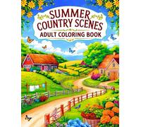 Summer Country Scenes Adult Coloring Book: Enjoy 38 Beautiful Illustrations of Sunny Meadows, Floral Pathways, and Peaceful Cabins. Perfect for ... (Joanna Mitchell - The Art of Calm and Color)
