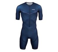 Summer Cycling Skinsuit Triatlón for Hombres, Pro Manga Corta Traje de Ciclismo, Racing Tri Suit de Bicicletas Acolchado de Gel, MTB Mono,9D Gel Acolchado Equipos (TYP-3,M)