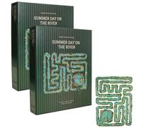 Summer Day On The River Puzzle, 501-Piece All-Edge Jigsaw Challenge, Edge Piece Puzzle, Every Pieces Challenge for Family Time (2PCS)