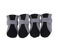 Summer Dog Shoes - Juego de botas de senderismo, cubiertas de malla de Paw Covers | Ropa de aventura al aire libre ajustable, engranaje de trail antideslizante, protección transpirable para caminar