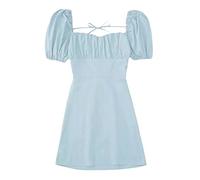 Summer Dress Beach Dress Knee-Length Sleeveless Summer Boho Dress Beach Dresses Teenager Girls Summer Dress Cocktail Dress Floral Print Colourful Girls Festive, azul, M