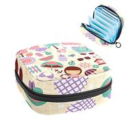 Summer Element Pattern-01 - Bolsa de almacenamiento para servilletas sanitarias, Varios colores, 4.7x6.6x6.6 in/12x17x17 cm