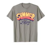 Summer Feeling Retro Sunset Vibe Gráfico | Fun Summertime Camiseta