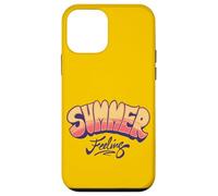 Summer Feeling Retro Sunset Vibe Gráfico | Fun Summertime Carcasa para iPhone 12 mini