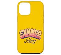 Summer Feeling Retro Sunset Vibe Gráfico | Fun Summertime Carcasa para iPhone 12 Pro Max