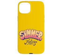 Summer Feeling Retro Sunset Vibe Gráfico | Fun Summertime Carcasa para iPhone 15 Plus