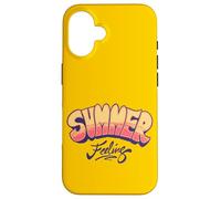 Summer Feeling Retro Sunset Vibe Gráfico | Fun Summertime Carcasa para iPhone 16
