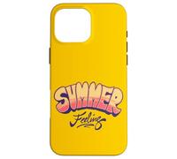 Summer Feeling Retro Sunset Vibe Gráfico | Fun Summertime Carcasa para iPhone 16 Pro Max