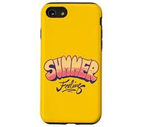 Summer Feeling Retro Sunset Vibe Gráfico | Fun Summertime Carcasa para iPhone SE (2020) / 7 / 8