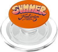 Summer Feeling Retro Sunset Vibe Gráfico | Fun Summertime PopSockets PopGrip para MagSafe