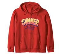 Summer Feeling Retro Sunset Vibe Gráfico | Fun Summertime Sudadera con Capucha