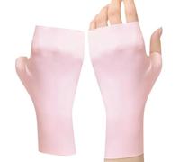 Summer Fingerless Anti Uv Gloves - Uv Protection Gloves, Transpirable Half Deinger Driving Glove | Outdoor Mountaineering Mittens, Sun Protection Comfortable Mitts, Lightweight Glove for Cycling