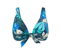 Triumph Summer Fleur W Top de Bikini, Turquesa-Dark Combination, 38 para Mujer