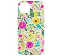 Summer Flower Modern Colorful Cute Garden Botanical Floral Carcasa para iPhone 14 Plus