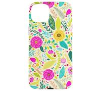 Summer Flower Modern Colorful Cute Garden Botanical Floral Carcasa para iPhone 15 Plus