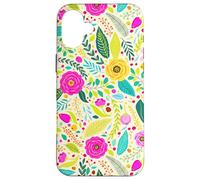 Summer Flower Modern Colorful Cute Garden Botanical Floral Carcasa para iPhone 16 Plus