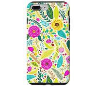 Summer Flower Modern Colorful Cute Garden Botanical Floral Carcasa para iPhone 7 Plus/8 Plus