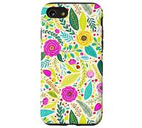 Summer Flower Modern Colorful Cute Garden Botanical Floral Carcasa para iPhone SE (2020) / 7/8