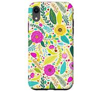 Summer Flower Modern Colorful Cute Garden Botanical Floral Carcasa para iPhone XR