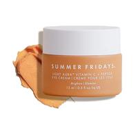 Summer Fridays - Crema para ojos Light Aura con vitamina C y péptidos - Crema blanqueadora para los ojos, hidratante e iluminadora