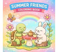 Summer Friends Coloring Book: Adults and Teens Coloring Pages Bold and Easy Designs for Relaxation