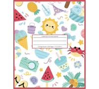 Summer Fun Composition Notebook: Playful Summer Themed Workbook | 7.5” x 9.25” | 108 Pages | College Ruled
