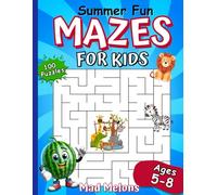 Summer Fun Mazes for Kids Ages 5-8 Mad Melons: 100 Brain Boosting Puzzle Adventures