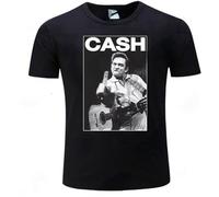 Summer Funny Cash Johnny Legend Money Music Unisex 100% Cotton Short-Sleeve T-Shirts Black XXXL