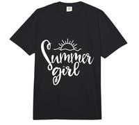 Summer Girl Cute I Love Summer Tropical Beach Vacaciones Sol Comfort Colors Adult Heavyweight T-Shirt