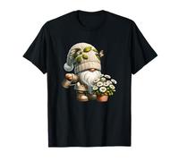 Summer Gnome Grandpa With Daisy Flowers For Gardening Mom Camiseta