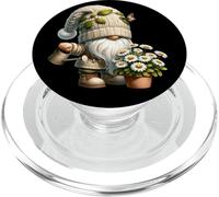 Summer Gnome Grandpa With Daisy Flowers For Gardening Mom PopSockets PopGrip para MagSafe