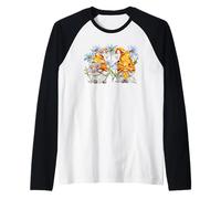 Summer GNOME with Bees and Daisy Flowers For Beekeeper Camiseta Manga Raglan