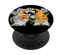 Summer GNOME with Bees and Daisy Flowers For Beekeeper PopSockets PopGrip Adhesivo