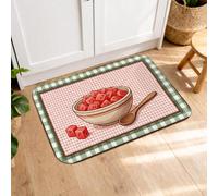 Summer Harvest - Tapetes de cocina para piso, tapetes suaves de sandía vintage, acolchados, cómodos, lavables, para fregaderos de cocina, lavandería, baño, 16 x 24 pulgadas