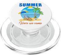 Summer Here We Come - Family & Couples Summer Vacation Trip PopSockets PopGrip para MagSafe