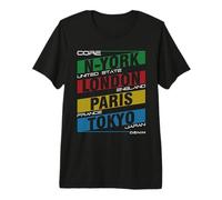 Summer Holiday Travel Shirts, New York London Paris Tokyo Camiseta Premium