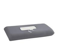 Summer Ice Silk Cooling Pillow Case, Open Style Elastic Edge Cover, Breathable Cool Feel Soft Protector For Better Sleep(Grey-2PCS)