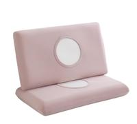 Summer Ice Silk Pillowcase Cool Sensation Memory Single Piece Design Universal Machine Washable(Bean Paste [Small Ice Skin Cooling Memory Pillowcase] One Pair,40cm x 60cm)