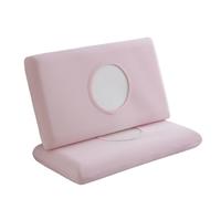 Summer Ice Silk Pillowcase Cool Sensation Memory Single Piece Design Universal Machine Washable(Elegant Pink [Small Ice Skin Cooling Memory Pillowcase] One Pair,40cm x 60cm)