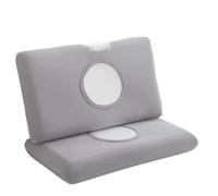 Summer Ice Silk Pillowcase Cool Sensation Memory Single Piece Design Universal Machine Washable(Silver Gray [Small Ice Skin Cooling Memory Pillowcase] One Pair,35cmx55cm)