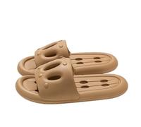 Summer Indoor Non Soft Sole and Outdoor Men's and Women's Slippers Cuña Zapatos Mujer Negro, marrón, 42 EU