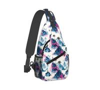 Summer Island - Bolso bandolera con estampado de isla para hombres y mujeres, bolso cruzado para el pecho, mochila para viajes, senderismo