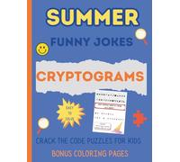Summer Jokes Cryptogram Puzzles for Kids