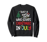 Summer Just a Girl Who Loves Christmas in July Sudadera