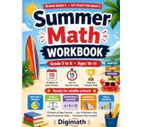 Summer Math Workbook Grade 5 to 6: 10 Weeks of Daily Practice to Stop the Summer Slide | Fractions, Decimals, Volume, Order of Operations & More | ... 6th | With Answer Key (Summer Math Bridge)