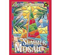 Summer Mosaic Color By Number for Adults: Activity Color By Number Coloring Book for Adults Relaxation and Stress Relief