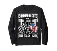 Summer Nights and Dirt Track Lights Carreras Manga Larga