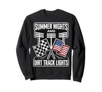 Summer Nights and Dirt Track Lights Carreras Sudadera