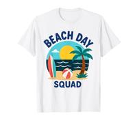 Summer Ocean Vacation Funny Beach Day Squad Camiseta